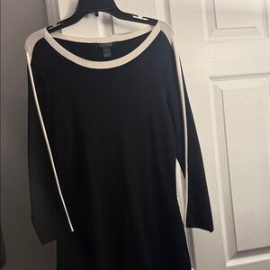 Polo by Ralph Lauren Black Dress with White Trim